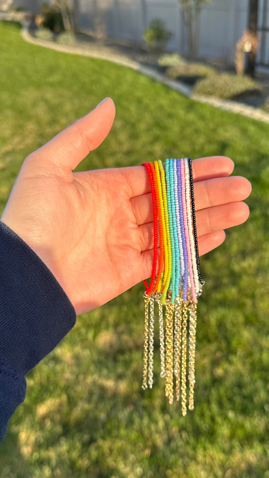 Single Strand, Colored Anklet
