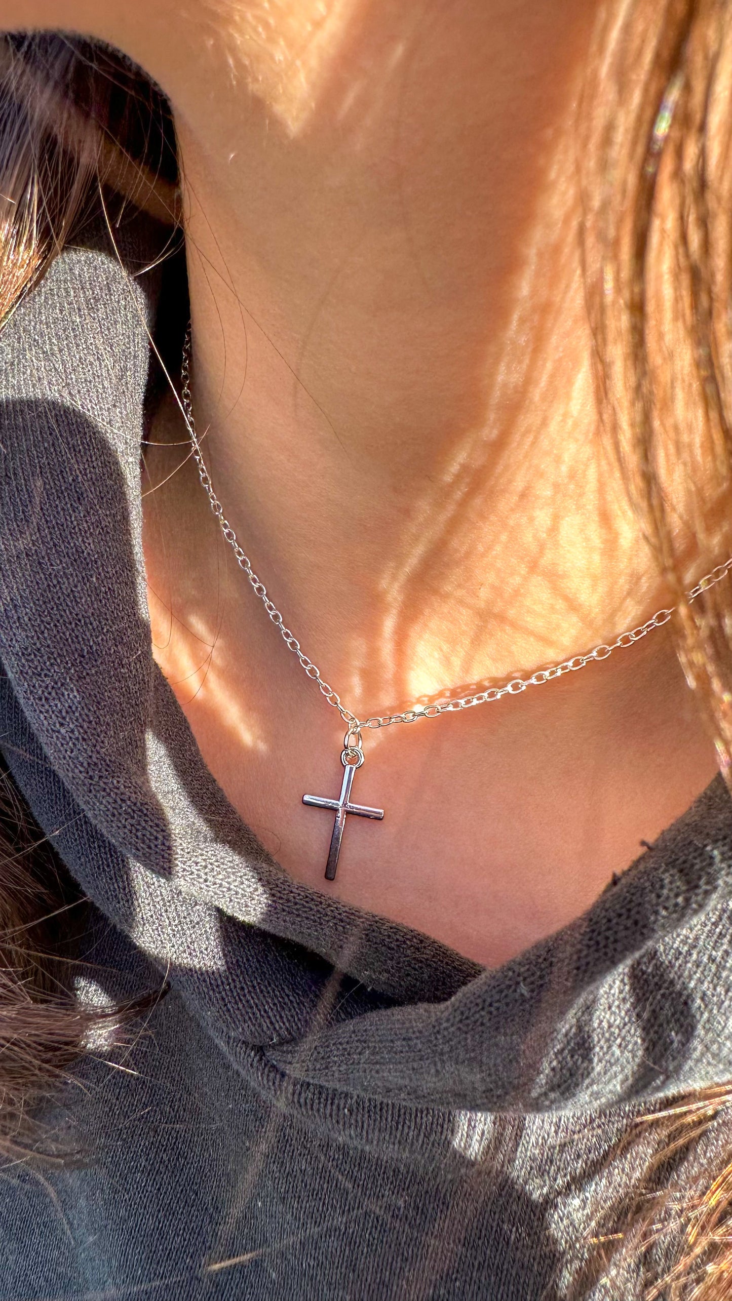 Silver Cross Necklace